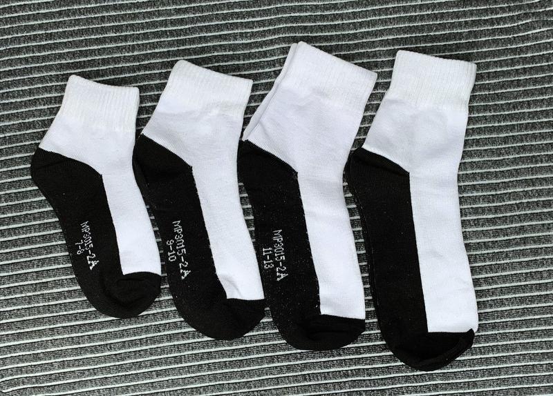 Product Introduction of [Local seller] Children/Kids School Socks white and black bottom ,white, black base unisex Cotton 1