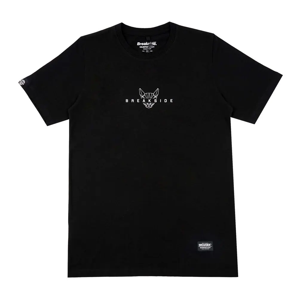 Tshirt Baju Kaos Distro / Kaos Distro Breakside T-shirt Wolf - Black Kaos Pria