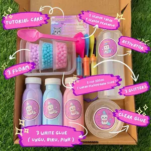 SLIME KIT ANTI GAGAL ORIGINAL SLIME TERMURAH DIY SLIME BY SQUIZEE.INC