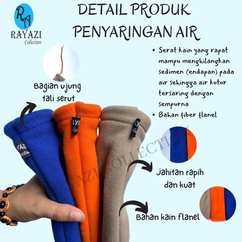 SARINGAN KERAN AIR KAIN FLANEL / FILTER BAG TERMURAH DAN EFEKTIF 4