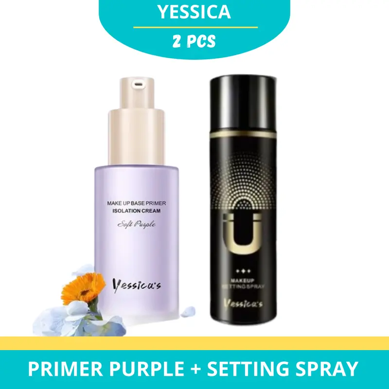 Yessica Bundling 2pcs Make Up Base Primer + Setting Spray 2