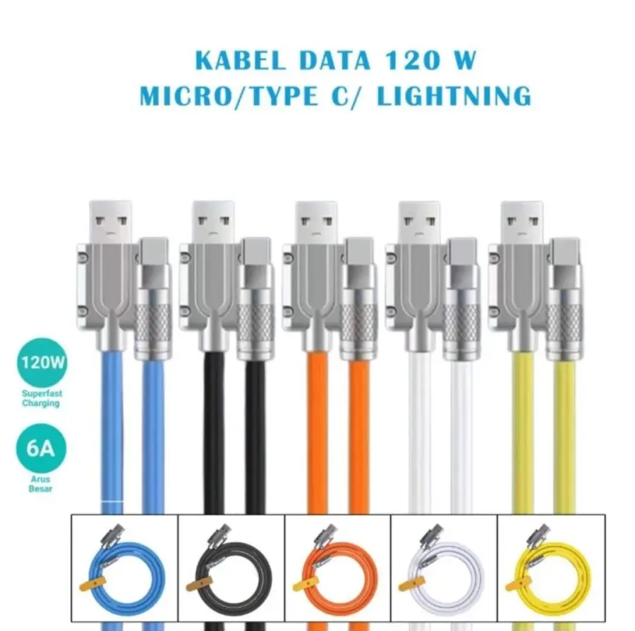 KABEL DATA ROTASI USB 180 DERAJAT 120 W 6AMPERA