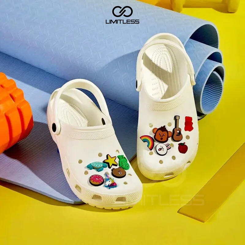 Zerolimit - Sandal Slop Karet Anak Laki Laki Baim Jibbitz Karakter Lucu Ringan Sendal Slip On Anak Cewek Empuk Nyaman Terbaru 2025 Fashion Anak 1