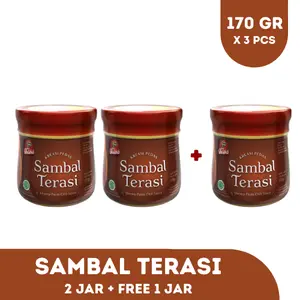 PAKET SAMBAL TERASI JAR 170 GR BUY 2 GET 1