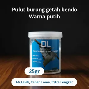 Pulut Burung Super Lengket DL Getah Bendo Warna Putih Natural 25gr