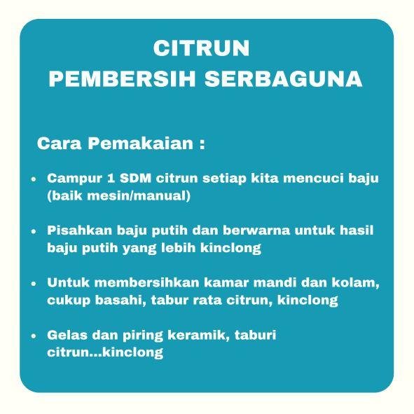Citrun Biang Pembersih Serbaguna Kualitas Premium Tekstur Serpihan Kasar 1Kg Aman Noda Air Kerak & Pakain untuk Permukaan Dapur dan Pakaian