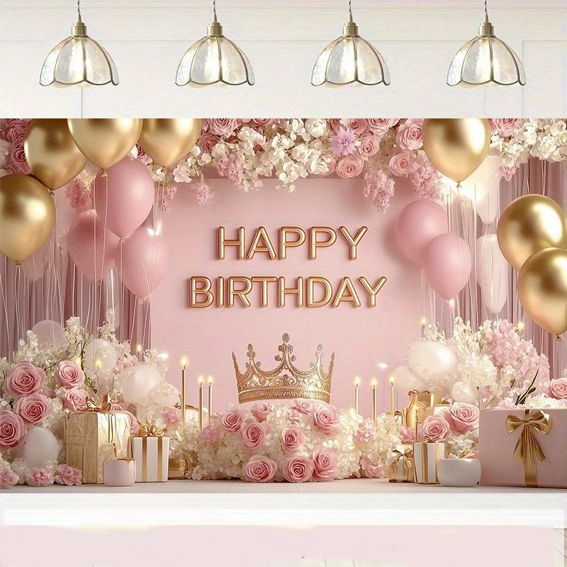 Dekorasi Latar Belakang Gantung untuk Pesta Ulang Tahun Mewah 2026, Suasana Interior