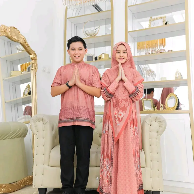 (khusus gamis anak) Gamis couple ibu anak 2025 khalisa syari by AC original 2