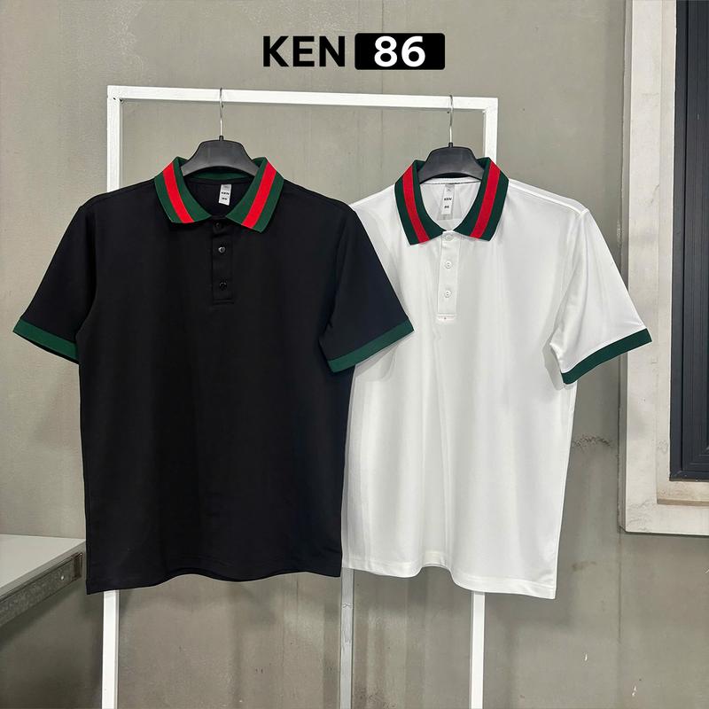 APL02 - Áo Polo Nam 2 Màu Đen Trắng Vải Co Giãn Thoáng Mát - KEN86