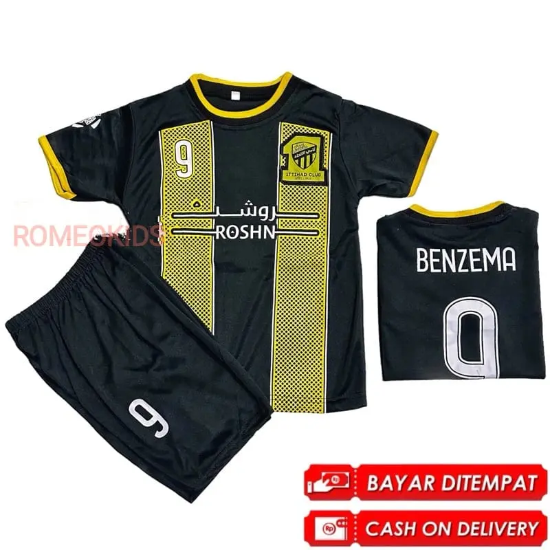 BAJU BOLA LIGA ARAB AL NASSR ANAK LAKI - LAKI USIA 1 - 10 TAHUN / SETELAN JERSEY TEAM BOLA ANAK TERBARU 3