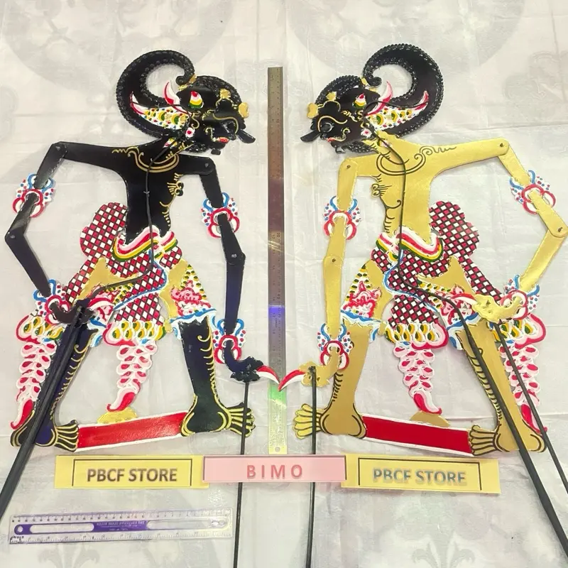 PBCF Store Wayang Kertas Bima BIMO Werkudoro Gatutkaca Anoman Kresna Arjuna Ukuran Standar Pentas 55-70 cm Kualitas Terbaik untuk Hiasan Dinding dan Koleksi