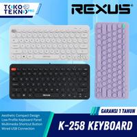 Gambar Rexus K258 / K-258 Mini Keyboard Office Compact Design Wired - Putih dari TokoTeknoPro Kota Administrasi Jakarta Utara 1 Tokopedia