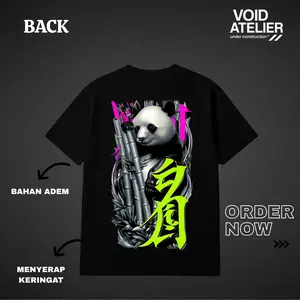 Kaos Eksklusif | Neon Bamboo Guardian | Void Atelier