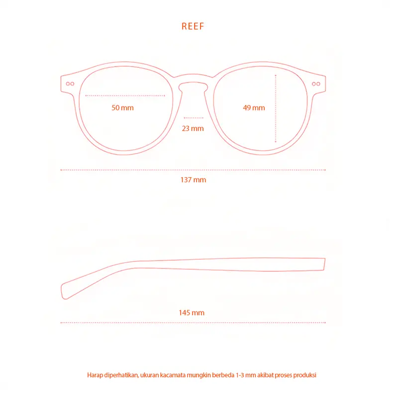 Everylook Eyewear - REEF | Sunglasses Kacamata Gaya Hitam Anti UV400 Protection dan Anti Glare Pria Wanita 8
