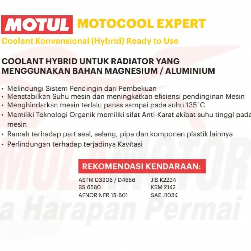 Air Radiator Motul All Series (Autocool/Motocool/Mocool) Cairan Pendingin Radiator Coolant Premium 6