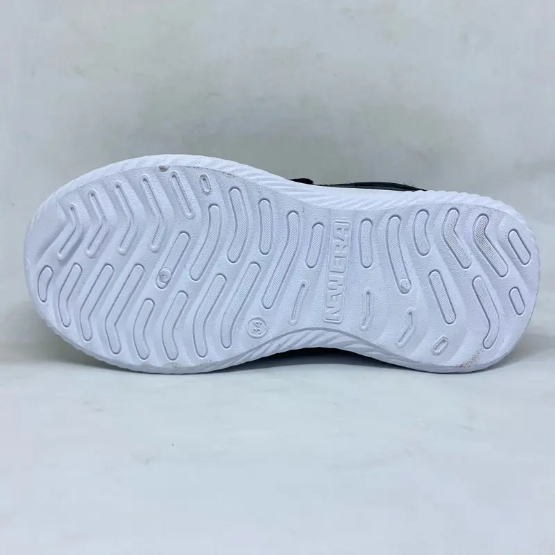 Sepatu New Era Atlanta Velco Hitam Putih Sepatu Sekolah/Sepatu Sneakers / Sepatu Anak 5