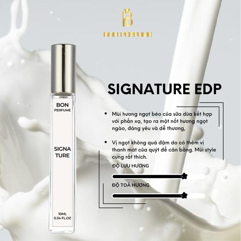  Nước hoa nữ Signature EDP 10ml Perfume Cosmetic Xịt Thơm 