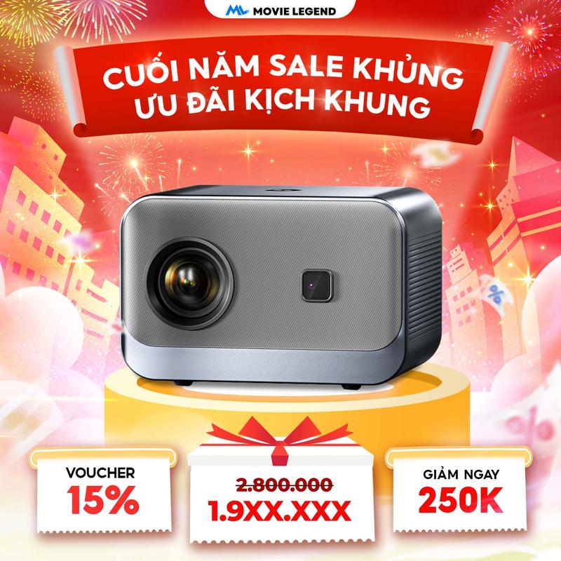 HN1 HELLO 2026 Máy Chiếu S7 Pro - Máy Chiếu Movie Legend