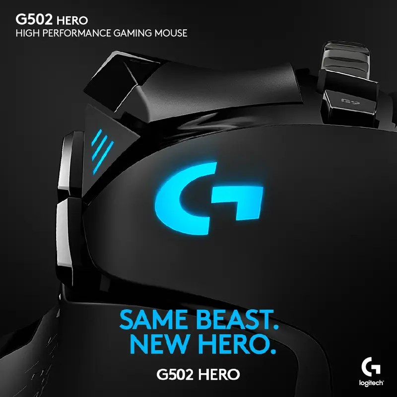 Logitech G502 HERO High Performance Gaming Mouse 1