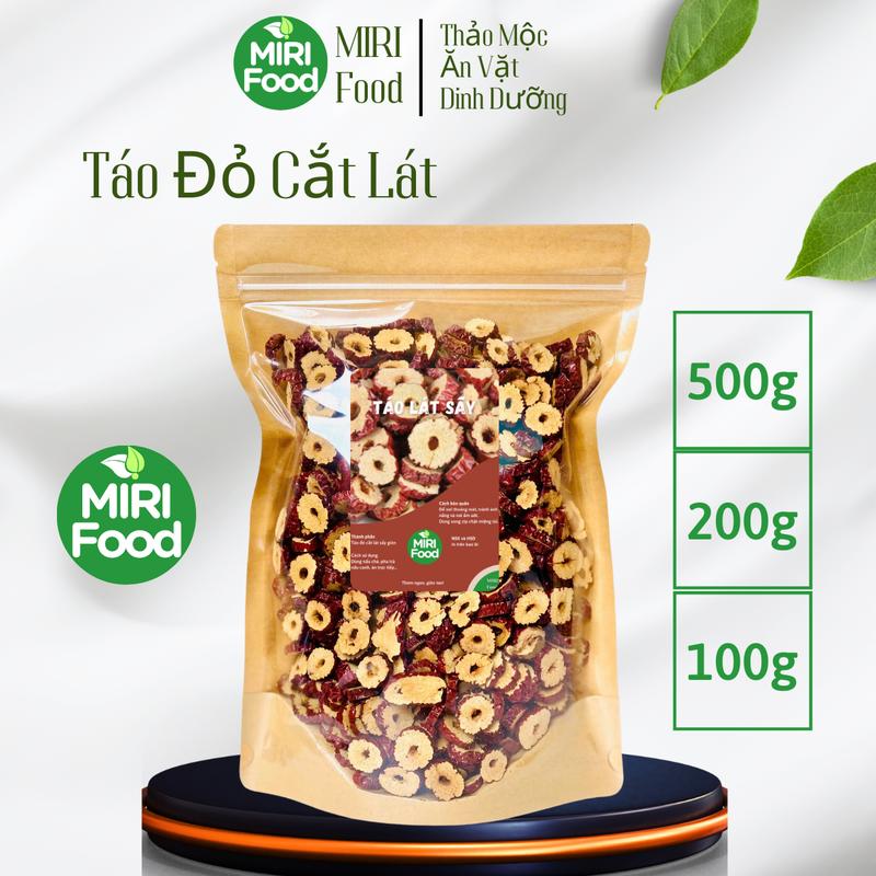 500g Táo Đỏ Cắt Lát, Táo Lát Dùng Pha Trà Táo Đỏ Kỷ Tử, Nấu Chè Dưỡng Nhan, Ăn Vặt, Giòn Ngon - MIRI Food
