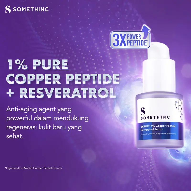 [PROMO TERBATAS] SOMETHINC SKINLIFT 1% Copper Peptide Resveratrol Serum GRATIS SERUM JARUM 1