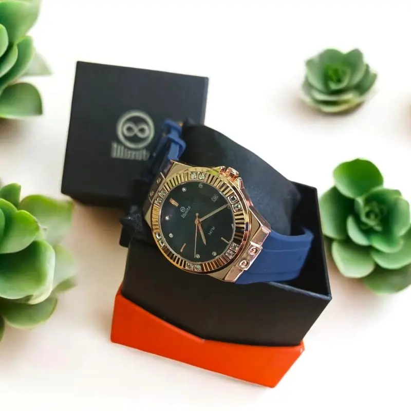 [LENGKAP BOX] Jam Tangan ILLIMITE 8667 Strap Rubber Silikon Analog Tanggal Aktif Watches 2