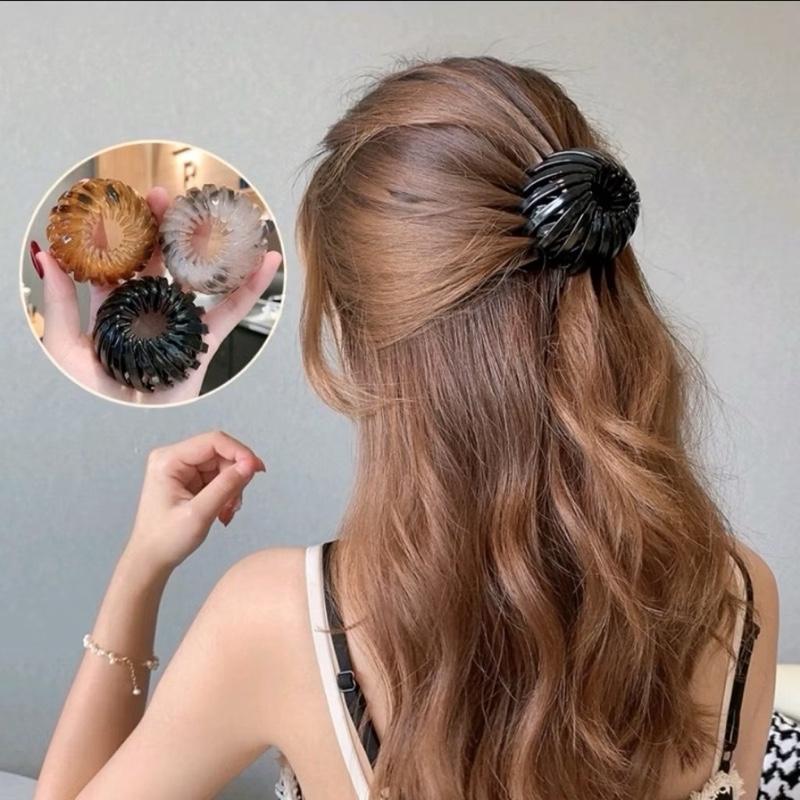 Donat Hairclip / Ikat Rambut Ponytail Korea / Sanggul Rambut Wanita
