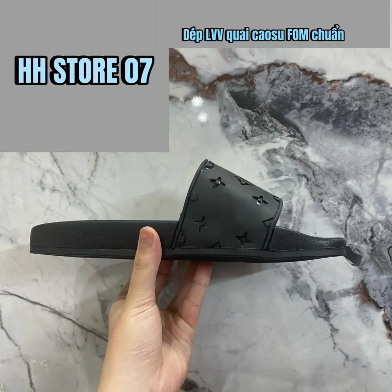 Dép L.V.V quai cao su bản 1 fom dáng chuẩn ôm chân size 38-43