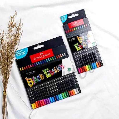 Pensil Warna Faber-Castell Black Edition 12 24 36 Colour Pencils 4
