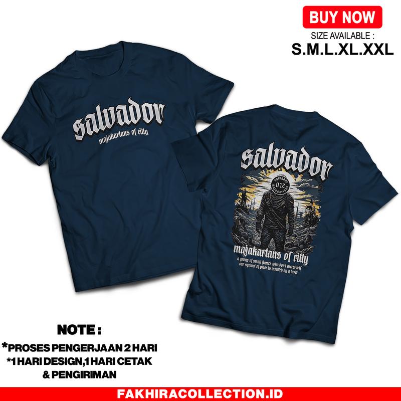Kaos Salvador Majakartans Of City - Baju Distro Viral - Nyaman dan adem Unisex 3