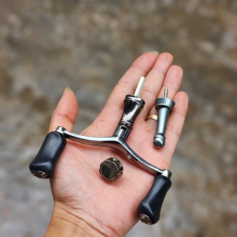 Tay Quay Đôi + Núm Độ Cân Bằng dành cho máy đứng câu lure phù hợp size 1000 đến 4000