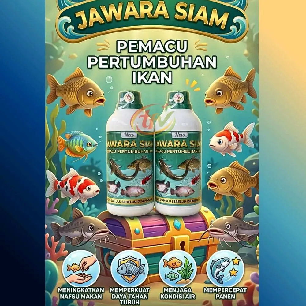 Jawara Siam 500ml, Pemacu Pertumbuhan Ikan