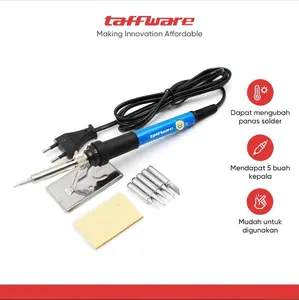 Toko Ebes - Taffware Solder Adjustable Temperature Fast Heating 60W with 5 Tips