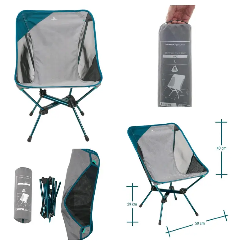 Kursi camping lipat super compact - Quechua 4