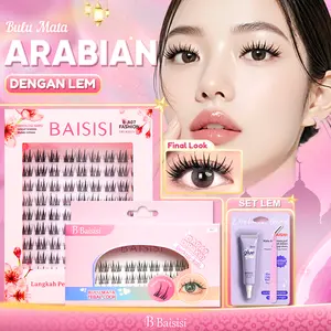 BAISISI A07 Arabian Dubai Bulu Mata Palsu Ringan Eyelash Extension Satuan Premium Dapat dipakai berulang cocok untuk pemula reuseable dengan lem praktis