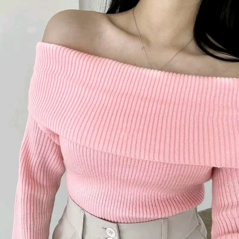 baju  Atasan sabrina rajut Wanita 3