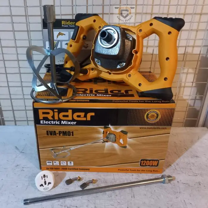 Rider EVA PM01 Mesin Adukan Cat Electric Mixer Variable Speed Merk RIDER Eva-PM01 Pengaduk Cat