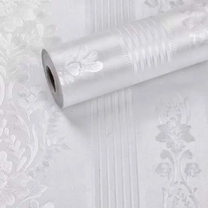 EMBOS bunga 45cmx10m Wallpaper dinding