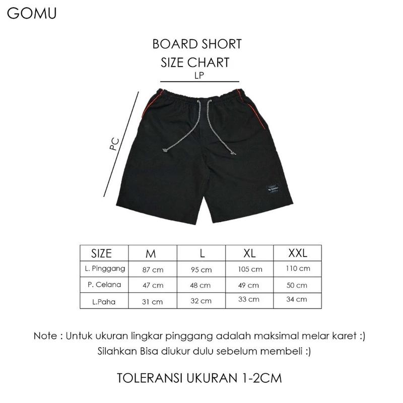 Product Introduction of Celana Pendek Boardshort Hitam Terlaris - Bahan Micro Suede celana pendek Casual 2