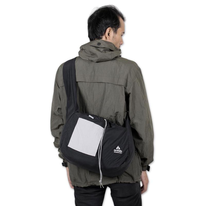 Arutala Adventure - Darkstride BLACK Waterproof Slingbag Tas Selempang Pria Wanita 8