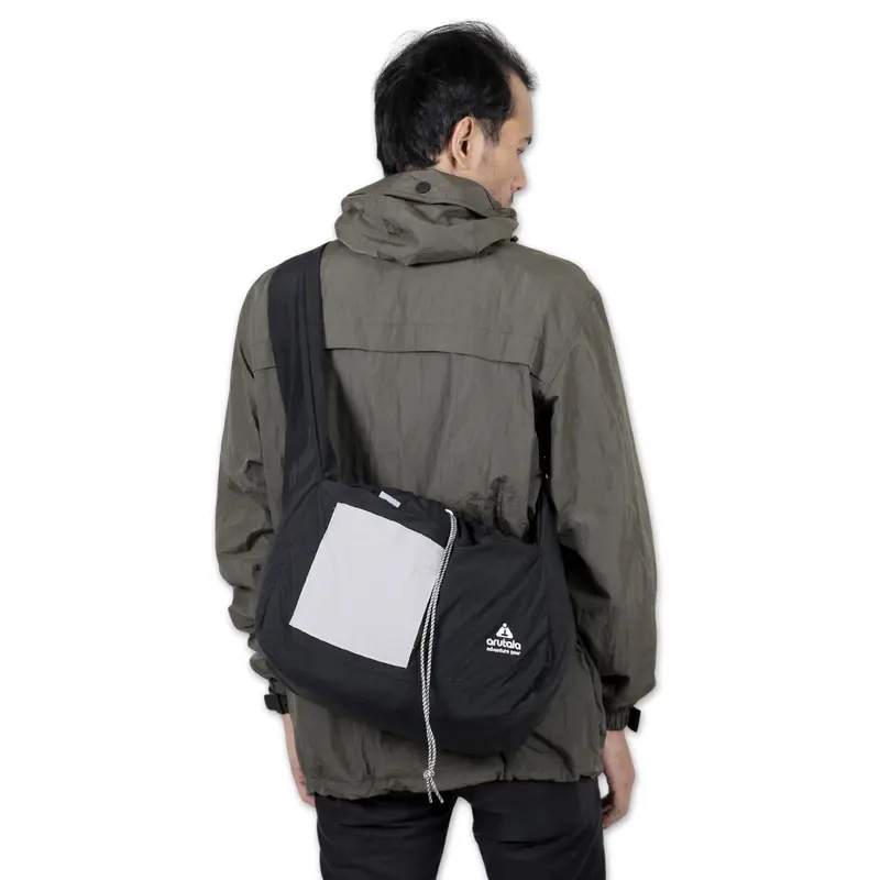 Arutala Adventure - Darkstride BLACK Waterproof Slingbag Tas Selempang Pria Wanita 7