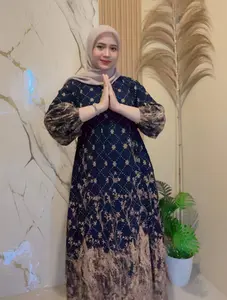 Exclusive GROSIRMURAHSRAGEN Davina Gamis Chibi Dress Wanita Rayon Tebal Busui Homedress Batik Adem Nyaman Bisa Cod