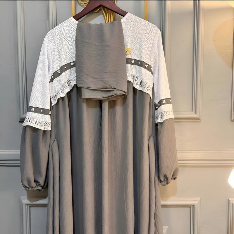 Product Introduction of AULIA DRESS/GAMIS MUSLIM WANITA BAHAN CRINGKLE MIX BRUKAT PREMIUM 19