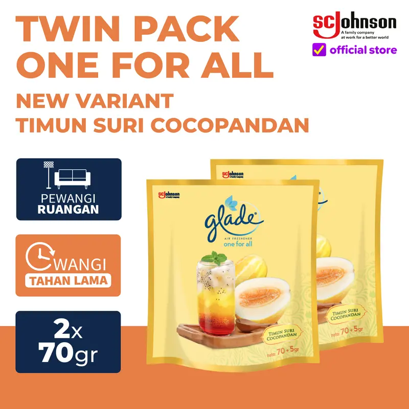 TWINPACK - GLADE ONE FOR ALL - COCOPANDAN TIMUNSURI 0