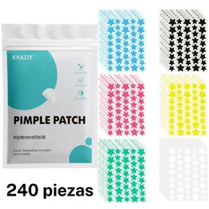 240 parches de gel acuoso con forma de estrella para uso diurno y nocturno, ajuste perfecto para cubrir imperfecciones, acné y cicatrices, disponibles en múltiples colores y estilos