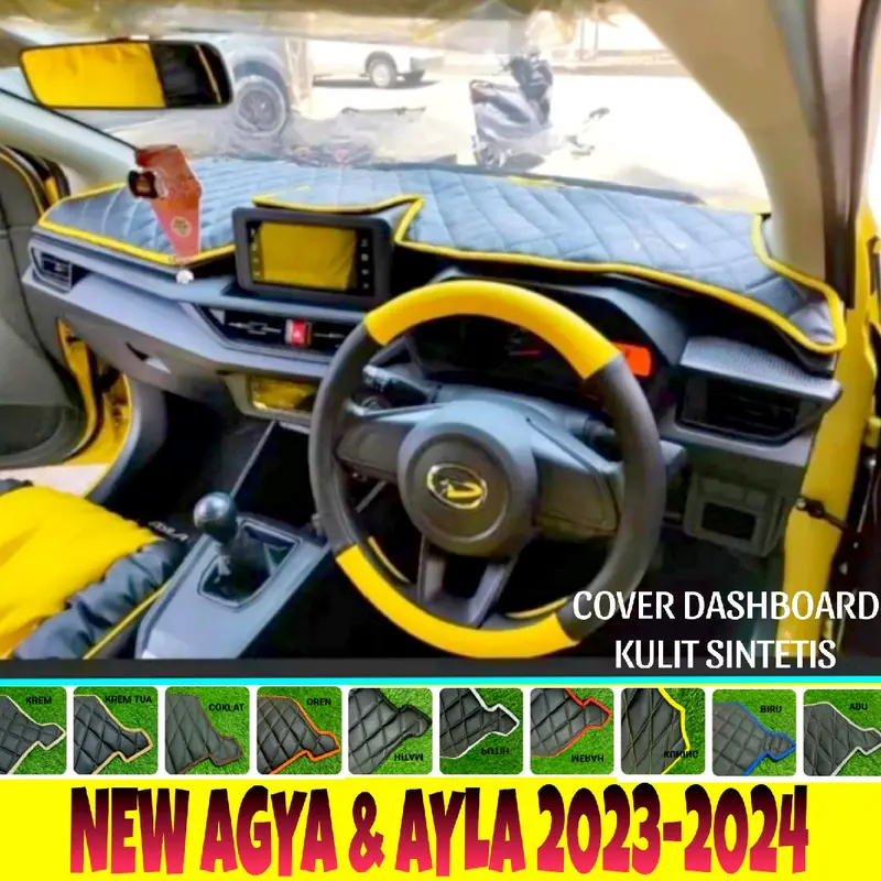 Cover,Karpet,Alas Pelindung Dashboard Mobil New Agya-New Ayla 2023-2024 Aksesoris Car 2