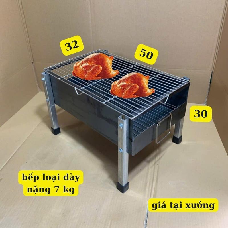  Bếp Nướng Thịt Than Hoa Bếp nướng thịt gia đình lò nướng thịt bbq  Kích Thước 32x50cm Cao 30cm 
