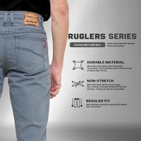 Gambar Carnos Ruglers Celana Jeans Panjang Reguler Pria Grey Basic Denim - Abu, 28 dari Carnos Jeans Kota Bandung 3 Tokopedia