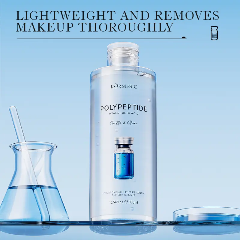 Micellar Water Polypeptide & Hyaluronic Acid | Pembersih Makeup Lembut | Tidak Iritasi Mata & Bibir | Tidak Bikin Kulit Kering | Viral TikTok
