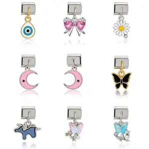 Symamu - Italian Bracelet Hanging Edition Gelang Titanium Anti Karat Gantungan Bracelet